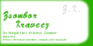 zsombor kravecz business card